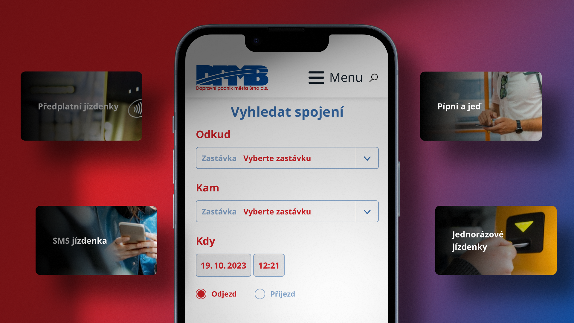 Web pro DPMB od Lesensky.cz