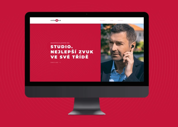 Ukázka webu Intezze