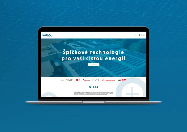 Ukázka webu SOLSOL od Lesensky.cz