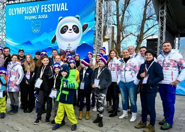 Skupinové foto Olympijský festival s Lesensky.cz