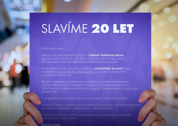 Galerie Vaňkovka oslava 20 let na trhu