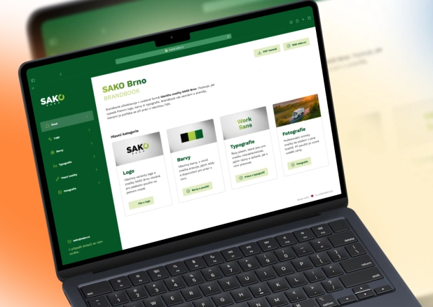 Online brandbook od agentury Lesensky.cz