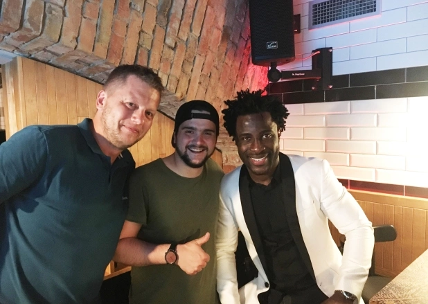 Petr Lesenský, Ivan Kebeleš a Bony Wilfried