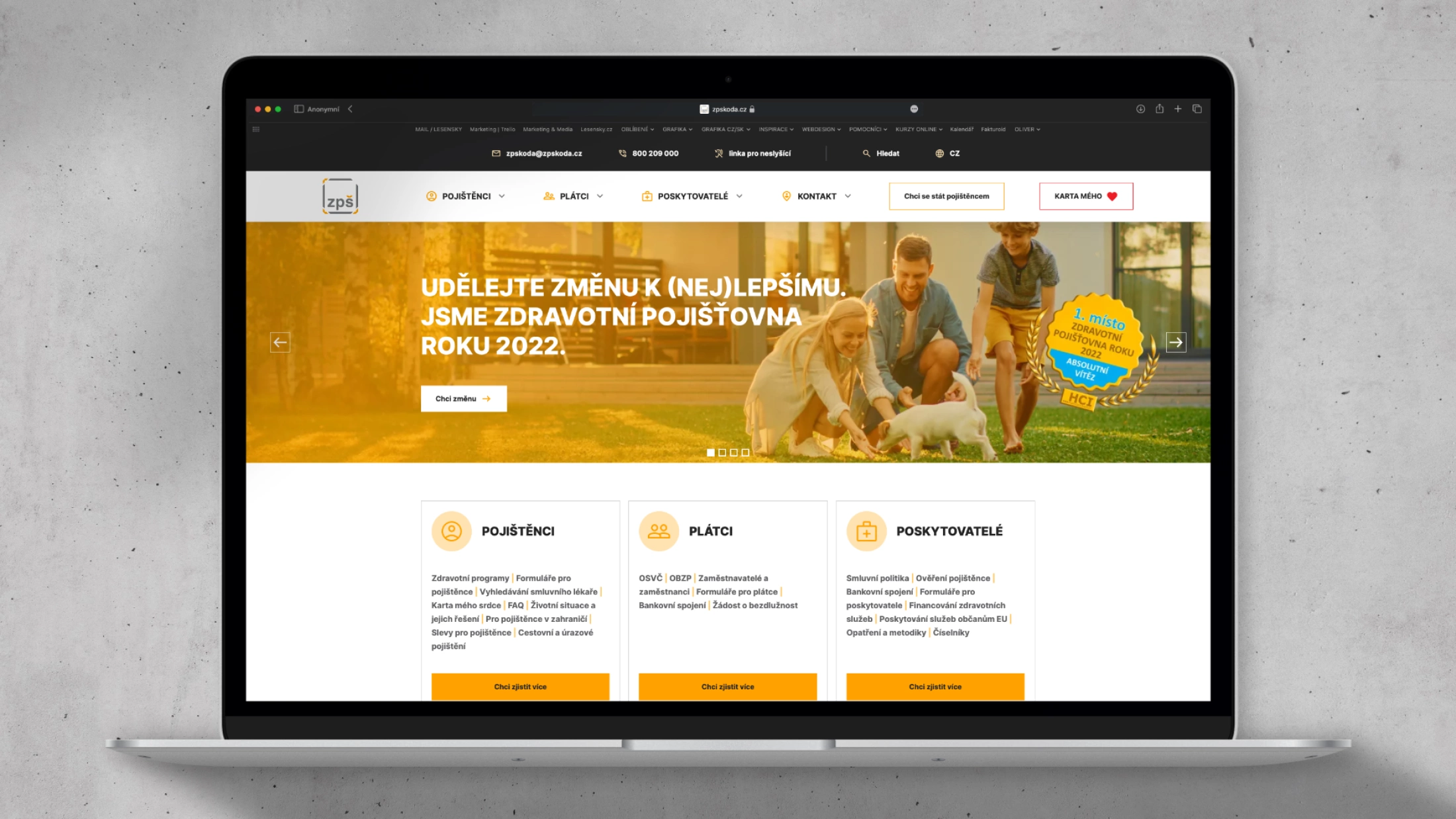 Website of ZPS demonstration 1