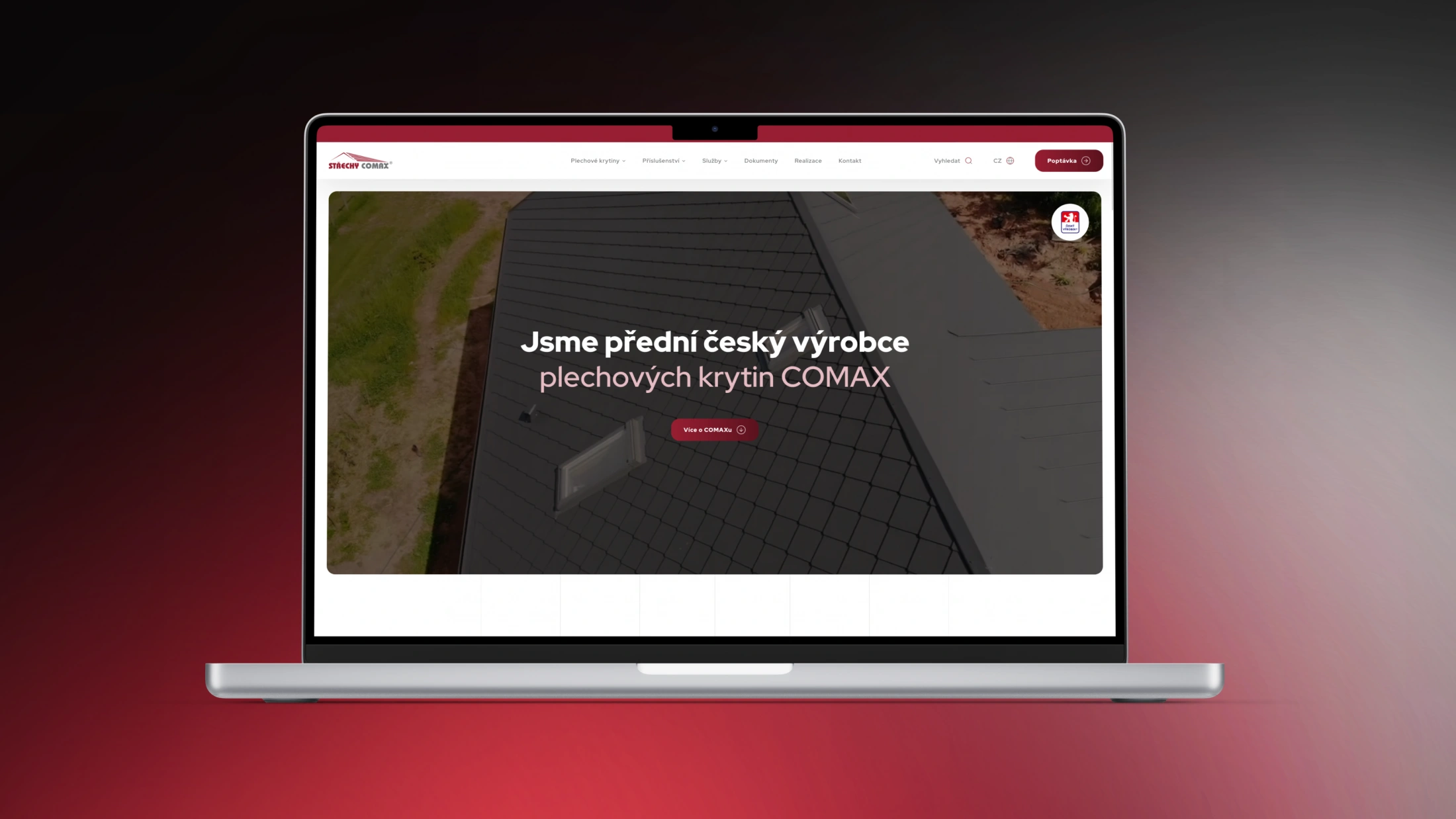 Ukážky webovej stránky