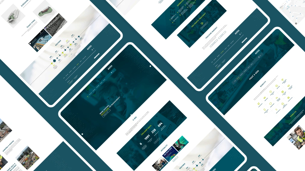 Rieter náhled redesign webových stránek