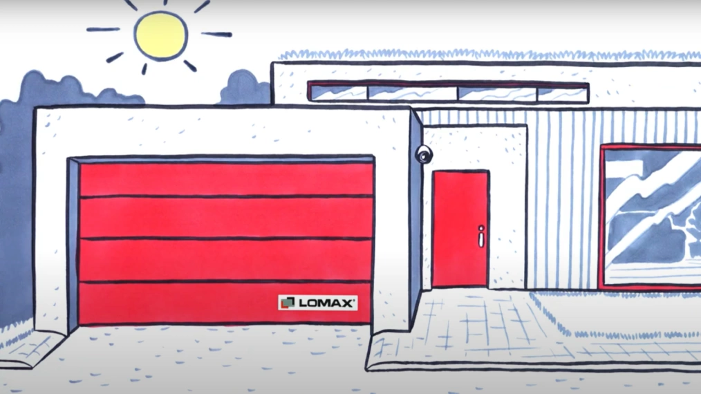 Lomax ilustrační foto garážová vrata
