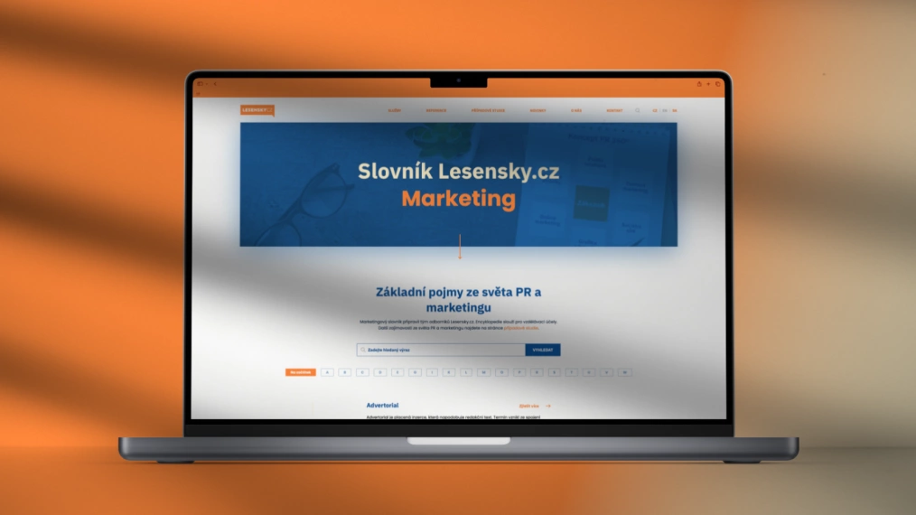 Marketingový slovník od LESENSKY.CZ | Shortlist WEBTOP100 2023