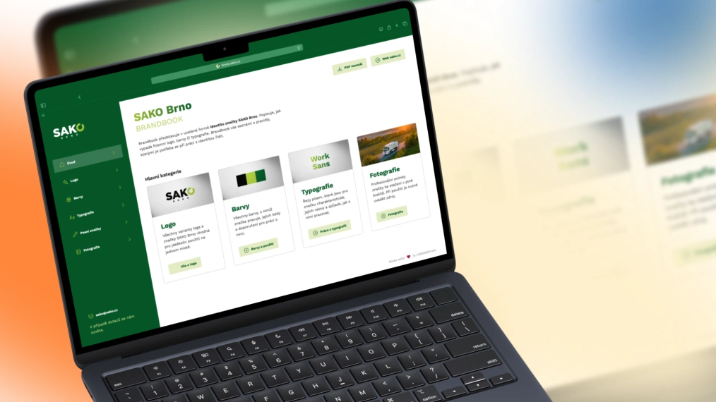 Online brandbook od agentury Lesensky.cz