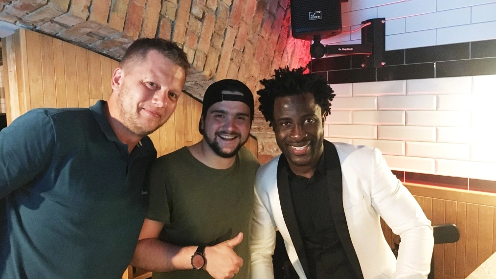 Petr Lesenský, Ivan Kebeleš a Bony Wilfried