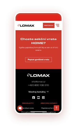 LOMAX mobilní screen 5