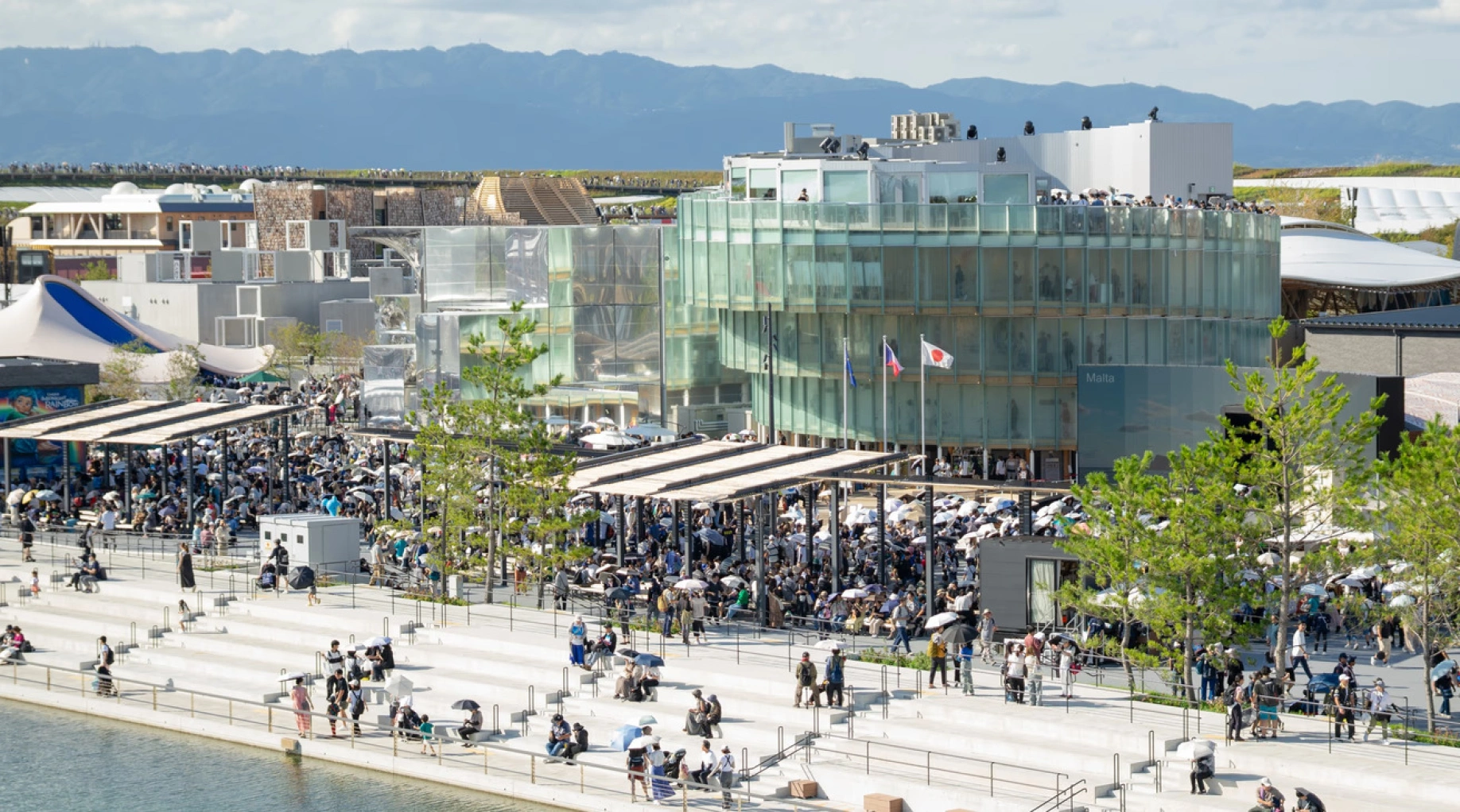 Pohled na český pavilon EXPO2025