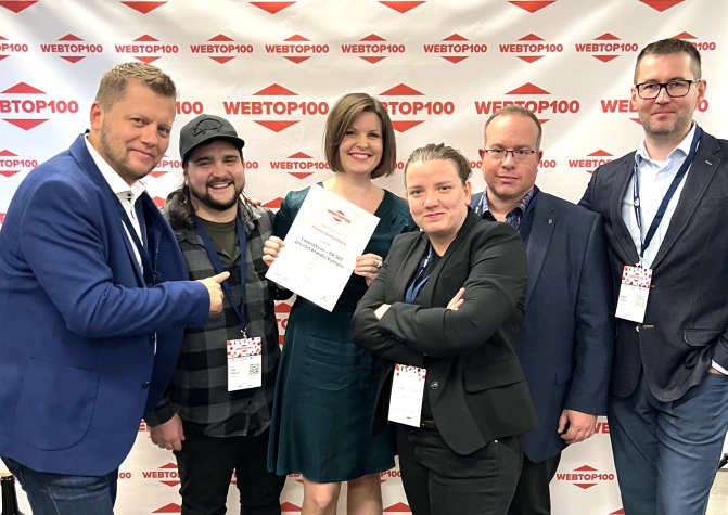 WebTop100 winners Lesensky.cz team