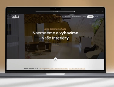 Ukázka nových webových stránek na Wordpressu - projekt TOKA