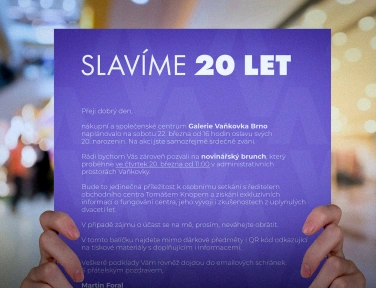 Galerie Vaňkovka oslava 20 let na trhu