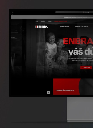 Ukázka webu ENBRA